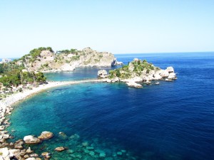 L'Isola Bella vista da Taormina