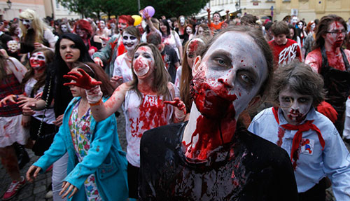 zombie walk halloween
