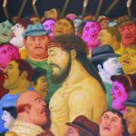 Jesús y la multitud, 2010 Cristo e la moltitudine Jesus and the Crowd Olio su tela / Oil on canvas 106 x 81 cm Medellín, Museo de Antioquia