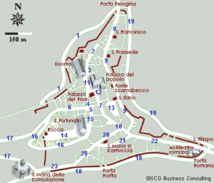 Mappa Todi