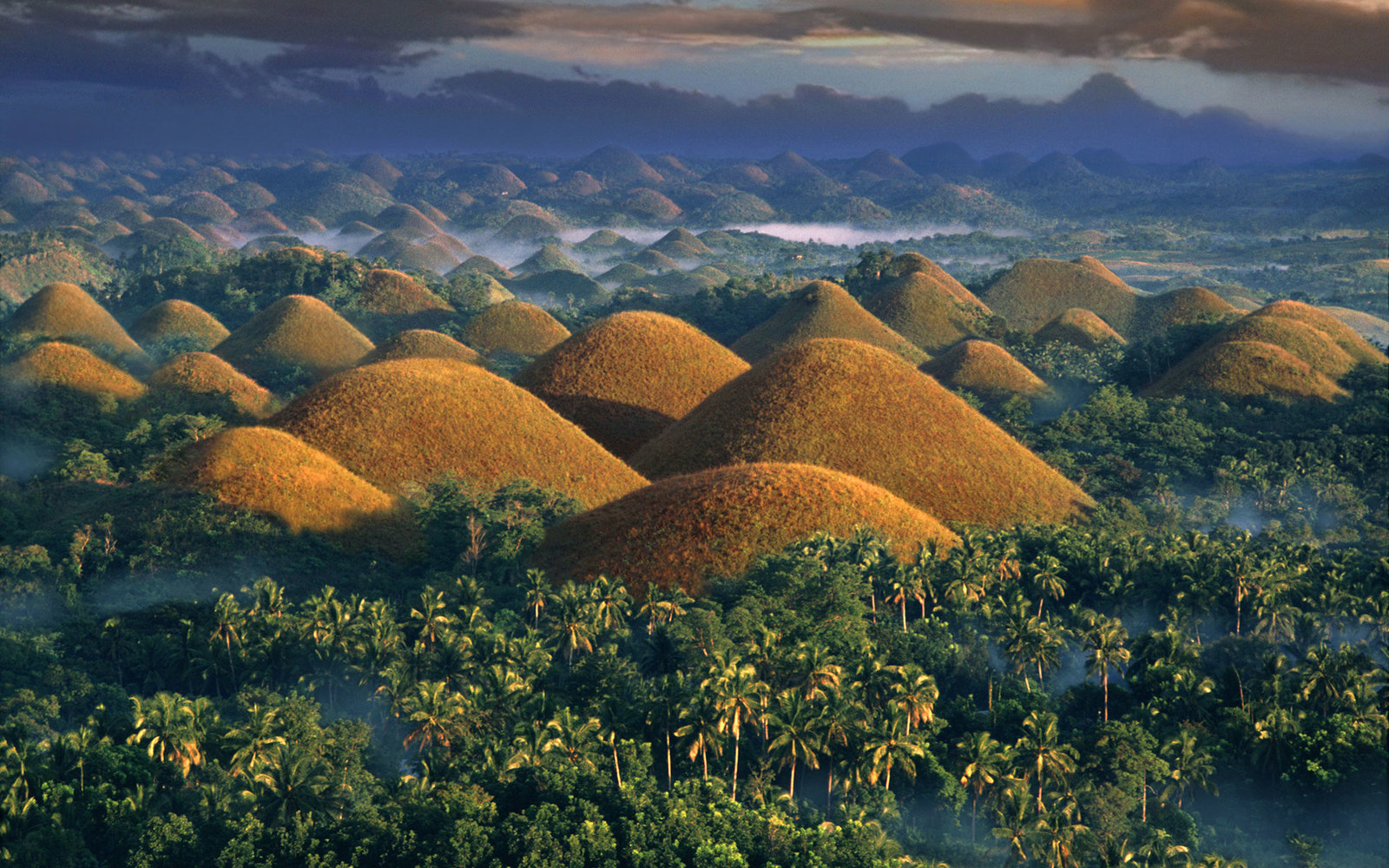 Philippines, Chocolate Hills at sunrise