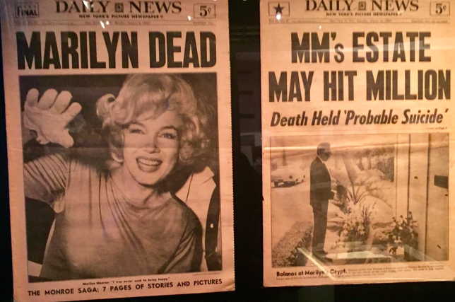 Ritagli di giornale in mostra a "Imperdibile Marilyn"