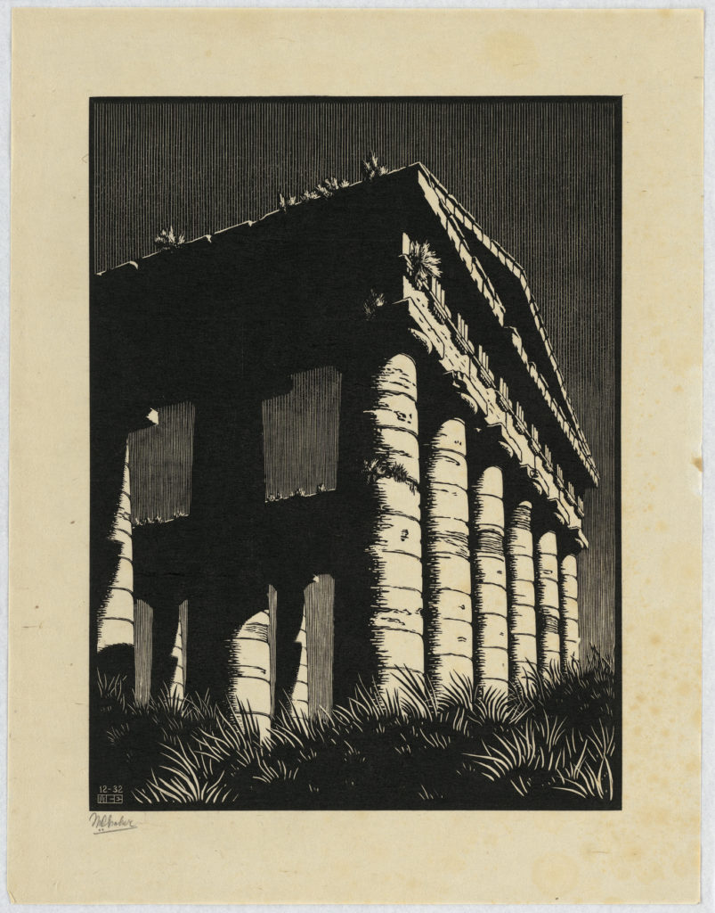 Temple of Segesta (Escher, 1932)