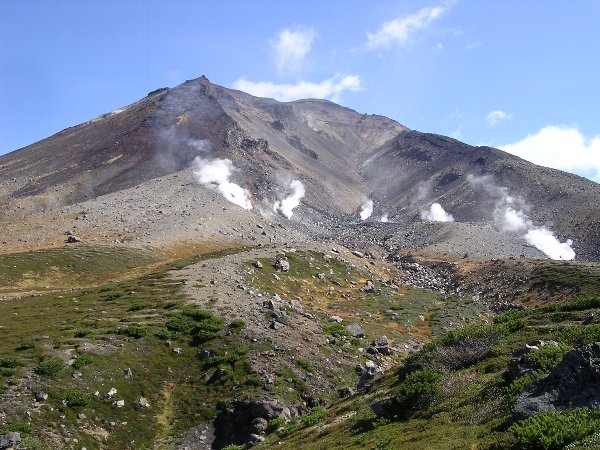 Monte Asahidake, nel Parco Nazionale di Daitsetsuzan, Hokkaido