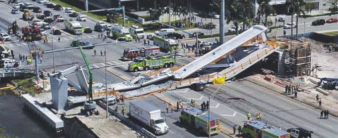 Miami, crollato ponte pedonale: sei vittime accertate