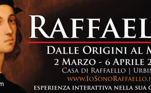 Raffaello locandina mostra "Raffaello dalle origini al mito"