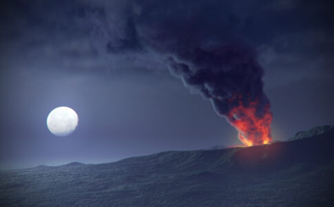 Vesuvio, eruzione.
