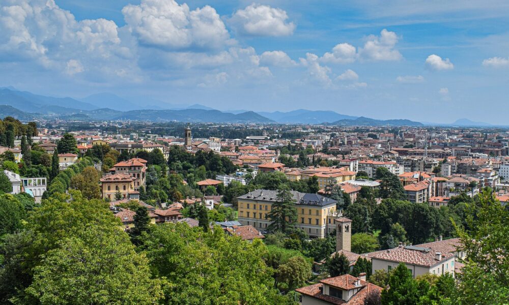 Bergamo, vista sulla città