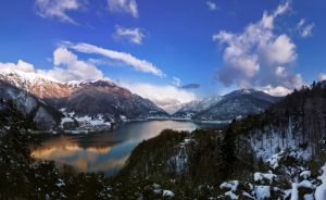 Trentino, lago, inverno